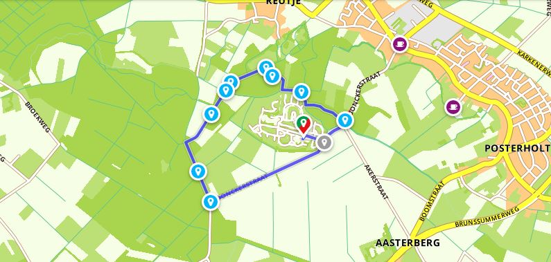 Startpunt wandel- en fietsroutes