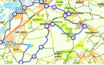 Fietsen door smalste stukje Nederland