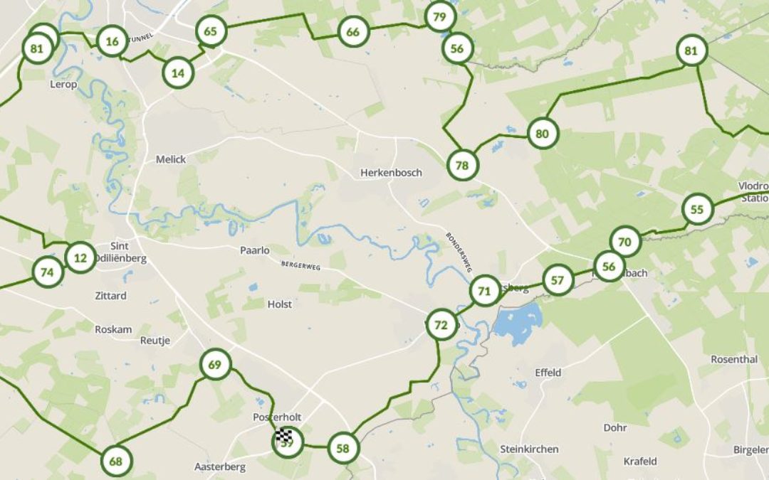 fietsroute fietsnetwerk Roerige tijden op het randje