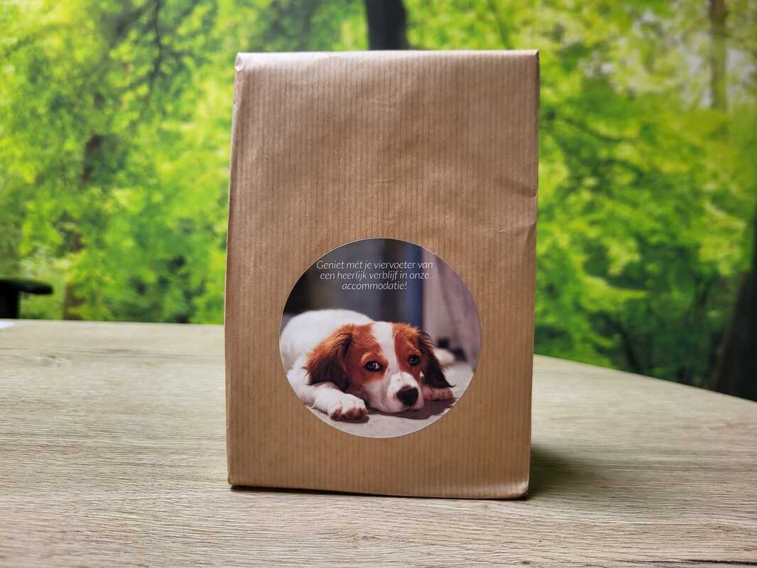 welkomstpakket voor de hond vakantiepark Posterbos Posterholt web
